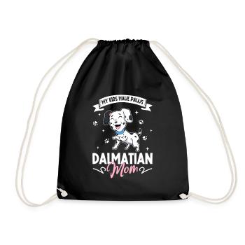 Dalmatiner Mama - Turnbeutel - Schwarz - Vorne