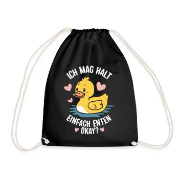 Mallard, Duck Birds, Duck, Dark Duck, Bird - Drawstring Bag - black - Front