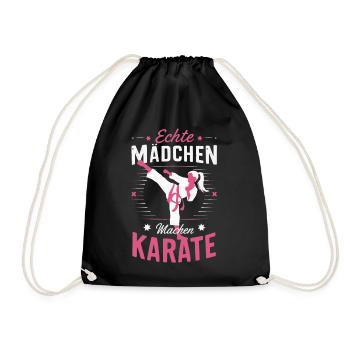 Karate Kampfsport Kämpfer Karate - Turnbeutel - Schwarz - Vorne