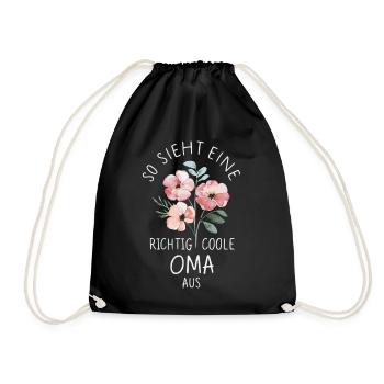 Grandma Grandma Grandparents Mother's Day Family - Drawstring Bag - black - Front