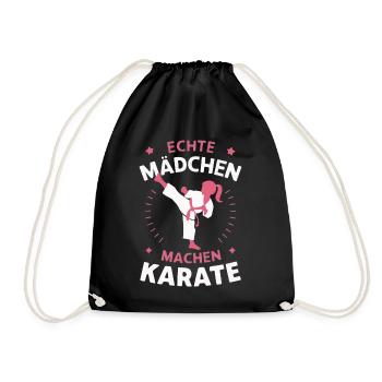 Karate Kampfsport Kämpfer Karate - Turnbeutel - Schwarz - Vorne