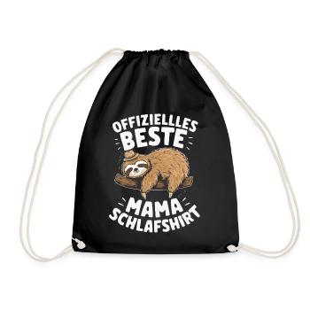 Sloth Sloths Animal Sleeping Lazy - Drawstring Bag - black - Front