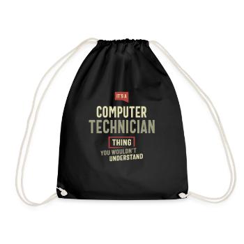 Computer Technician Thing You Wouldn't Understand - Drawstring Bag - black - Front