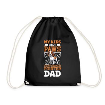 Braque Saint-Germain Papa - Drawstring Bag - black - Front