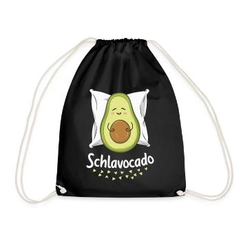 Avocado Frucht Vegan Vegetarier Veganer Avocados - Turnbeutel - Schwarz - Vorne
