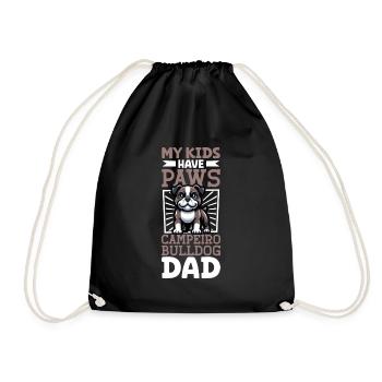 Campeiro Bulldog Dad - Drawstring Bag - black - Front