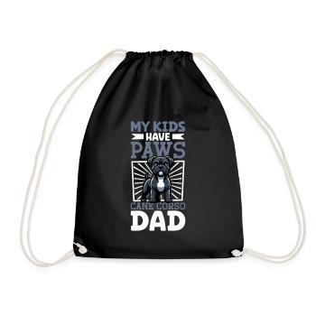 Cane Corso Papa - Drawstring Bag - black - Front