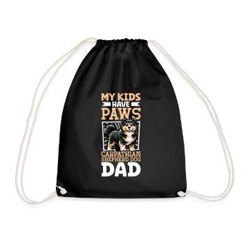 Carpathian Shepherd Dog Papa - Turnbeutel - Schwarz - Vorne