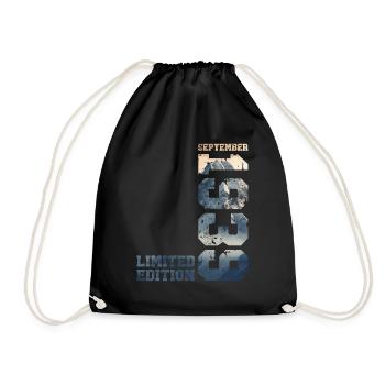 85th Birthday Original September 1939 Volume 39 - Drawstring Bag - black - Front