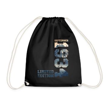 90th Birthday Original September 1934 Volume 34 - Drawstring Bag - black - Front