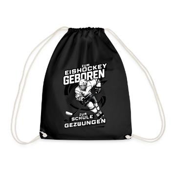 Eishockey Ice Hockey Sport Hockeyspieler - Drawstring Bag - black - Front