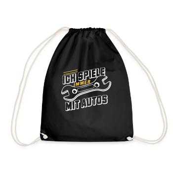 Mechanic Mechanic Workshop Car Mechanic - Drawstring Bag - black - Front