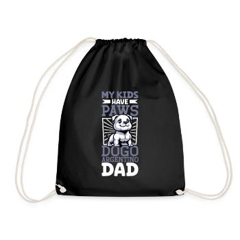 Dogo Argentino Dad - Drawstring Bag - black - Front