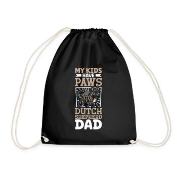 Papa berger hollandais - Sac de sport léger - noir - Devant