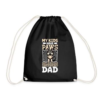 Eastern European Shepherd Dad - Drawstring Bag - black - Front