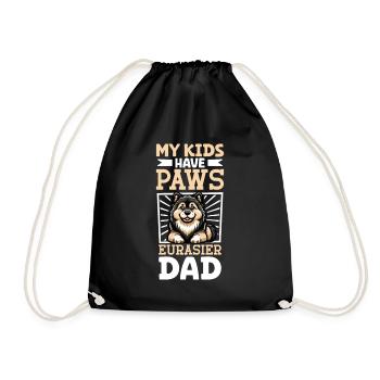 Eurasier Dad - Drawstring Bag - black - Front