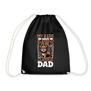 Glen irlandais de papa terrier Imaal - Sac de sport léger - noir - Devant