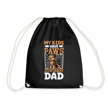 Huntaway Dad - Drawstring Bag - black - Front