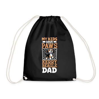 Kerry Beagle Dad - Drawstring Bag - black - Front