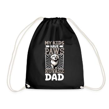 Kuvasz Papa - Turnbeutel - Schwarz - Vorne