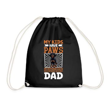 Montenegrin Mountain Hound Papa - Drawstring Bag - black - Front