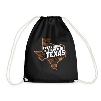 Texas State Texaner Texas - Turnbeutel - Schwarz - Vorne