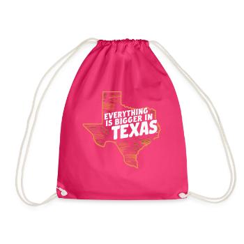 Texas State Texaner Texas - Turnbeutel - Fuchsia - Vorne