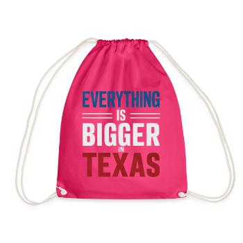 Texas State Texaner Texas - Turnbeutel - Fuchsia - Vorne