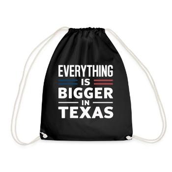 Texas State Texaner Texas - Turnbeutel - Schwarz - Vorne
