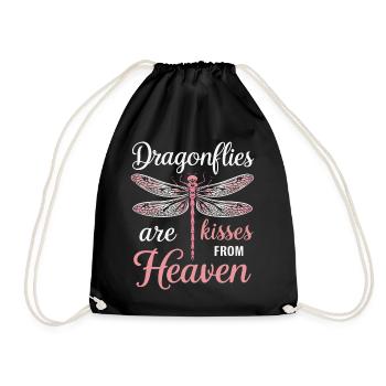 Dragonfly Dragonflies Insects Nature - Drawstring Bag - black - Front