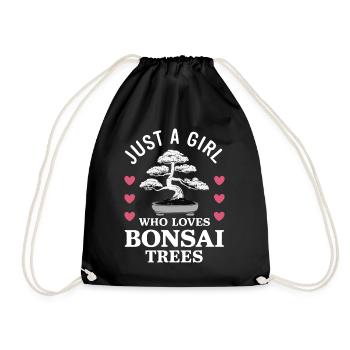 Bonsai Baum Japanisch Bonsai - Turnbeutel - Schwarz - Vorne