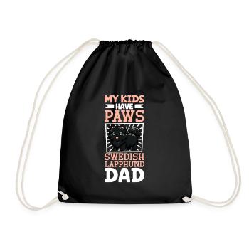 Papa Lapon suédois - Sac de sport léger - noir - Devant