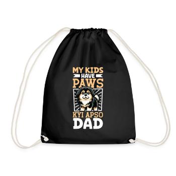 Papa tibétain Kyi Apso - Sac de sport léger - noir - Devant