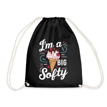 Glaces Bonbons Glaces - Sac de sport léger - noir - Devant