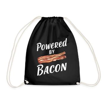 Bacon Frühstück Speck - Turnbeutel - Schwarz - Vorne
