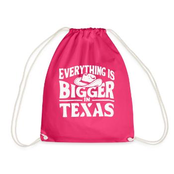 Texas State Texaner Texas - Turnbeutel - Fuchsia - Vorne