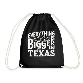 Texas State Texans Texas - Drawstring Bag - black - Front