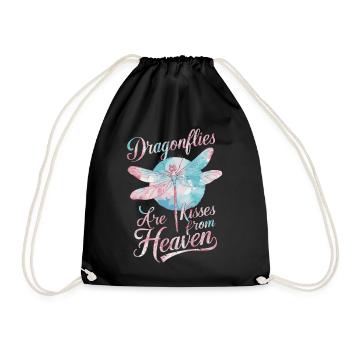 Dragonfly Dragonflies Insects Nature - Drawstring Bag - black - Front