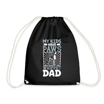 Whippet Dad - Drawstring Bag - black - Front