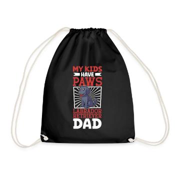 Labrador Retriever Dad - Drawstring Bag - black - Front