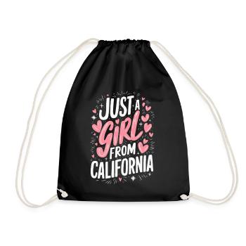Californie États-Unis Amérique - Sac de sport léger - noir - Devant