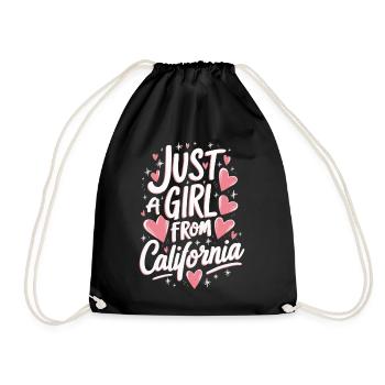 Californie États-Unis Amérique - Sac de sport léger - noir - Devant