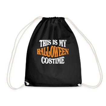 This Is My Halloween Costume - Fun for All Ages - Drawstring Bag - black - Front