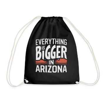 Arizona, États-Unis, Amérique - Sac de sport léger - noir - Devant