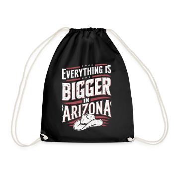 Arizona, États-Unis, Amérique - Sac de sport léger - noir - Devant