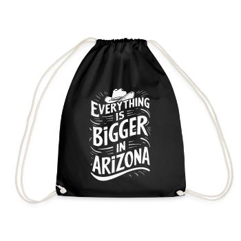 Arizona, États-Unis, Amérique - Sac de sport léger - noir - Devant