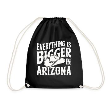 Arizona, États-Unis, Amérique - Sac de sport léger - noir - Devant