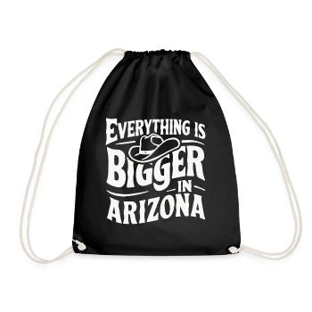 Arizona, États-Unis, Amérique - Sac de sport léger - noir - Devant
