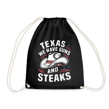 Texas State Texans Texas - Drawstring Bag - black - Front