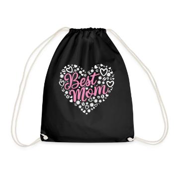 Maman Maman Fête des Mères Famille - Sac de sport léger - noir - Devant